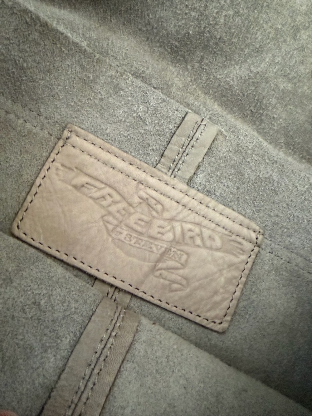 Freebird by Steven leather Fringe Boho Crossbody Bag Grey - Picture 5 of 12